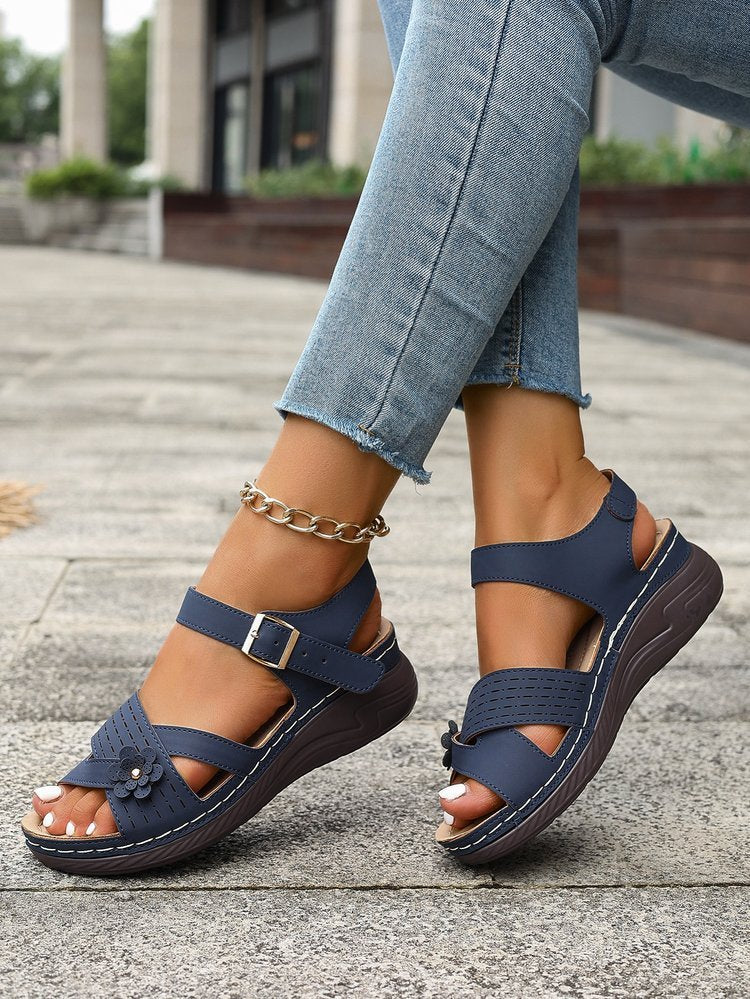 Sandale à Bout Rond – Style Urbain & Chic