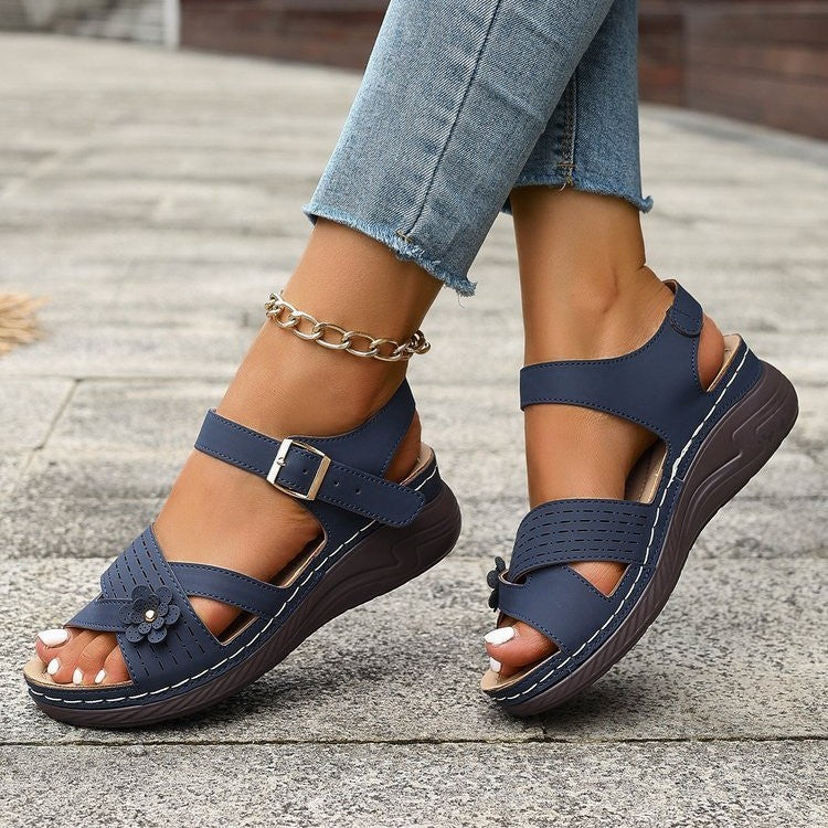 Sandale à Bout Rond – Style Urbain & Chic